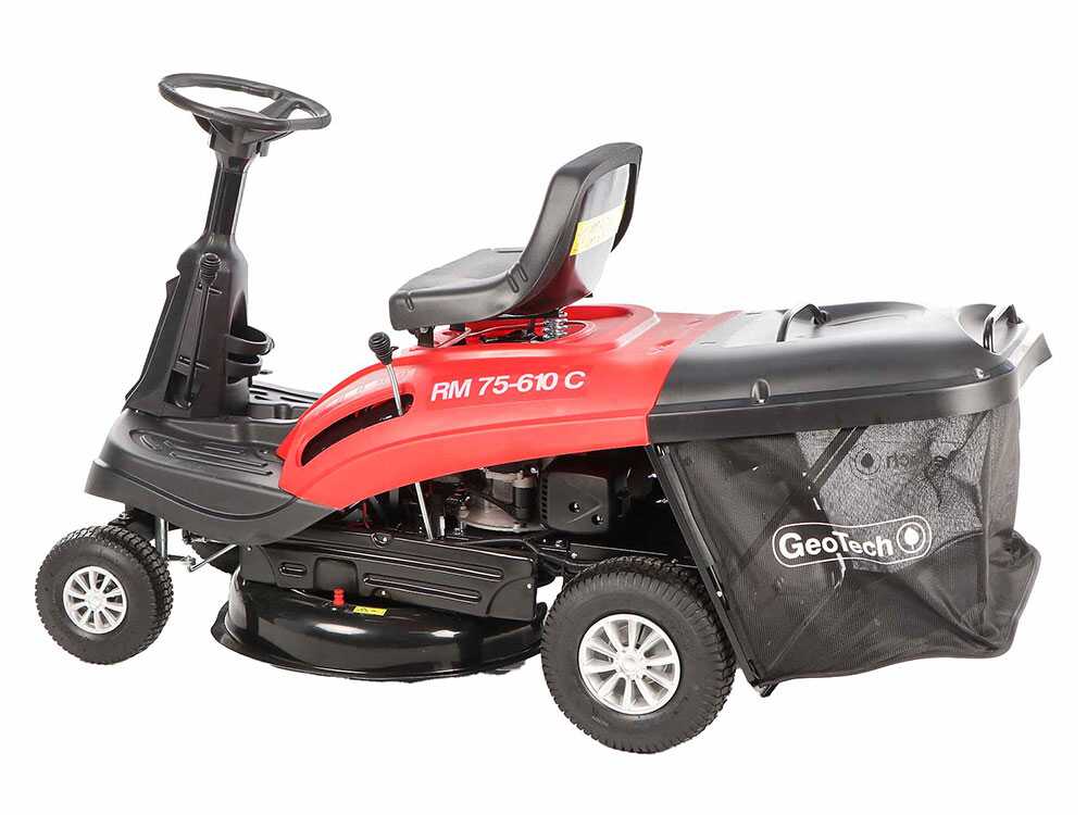 Geotech RM 75 610 C Trattorino tagliaerba mini rider Motore da 224cc Avviamento elettrico