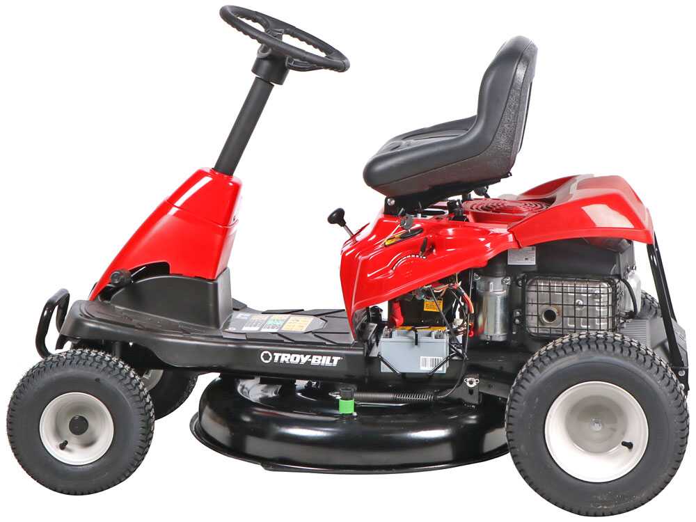 Troy Bilt TB 76T S Trattorino tagliaerba con scarico laterale Motore da 382cc Avviamento elettrico