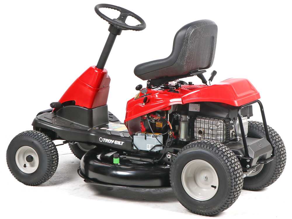 Troy Bilt TB 76T S Trattorino tagliaerba con scarico laterale Motore da 382cc Avviamento elettrico