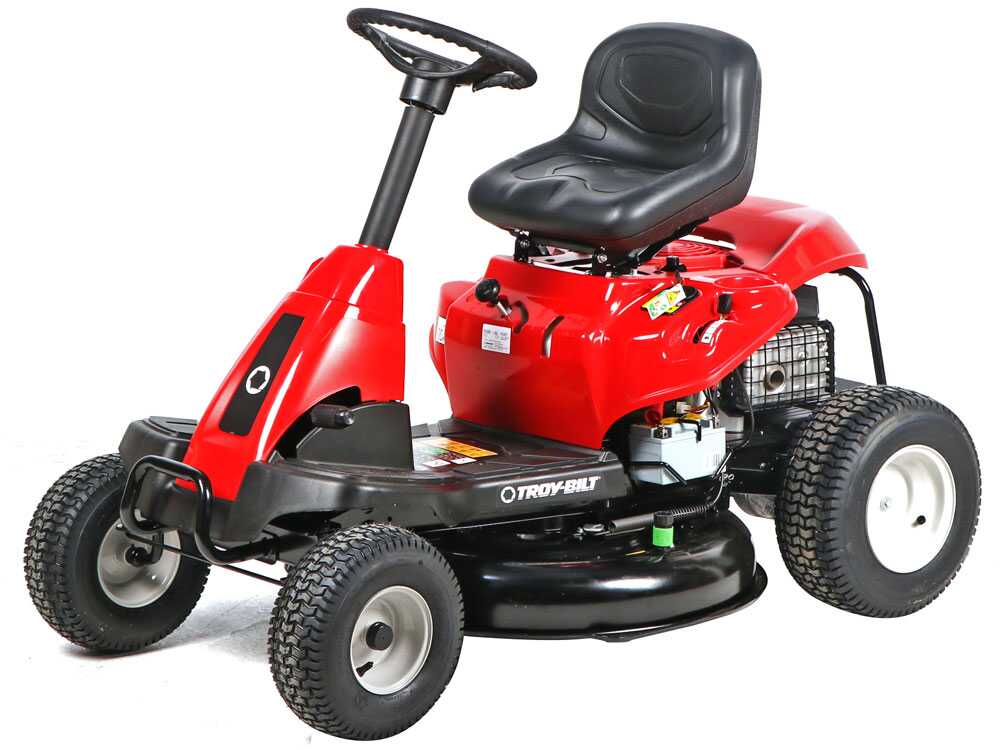 Troy Bilt TB 76T S Trattorino tagliaerba con scarico laterale Motore da 382cc Avviamento elettrico